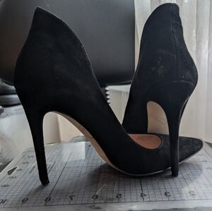 Enzo Angiolini Black Suede Velvet Sz 9M